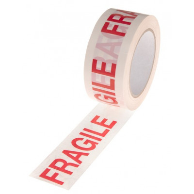 Adhésif papier kraft imprimé Fragile ou Bande garantie
