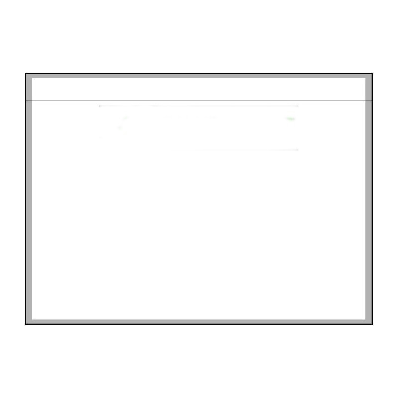 Pochette porte documents adhésive transparente - A6 - 165x120 mm